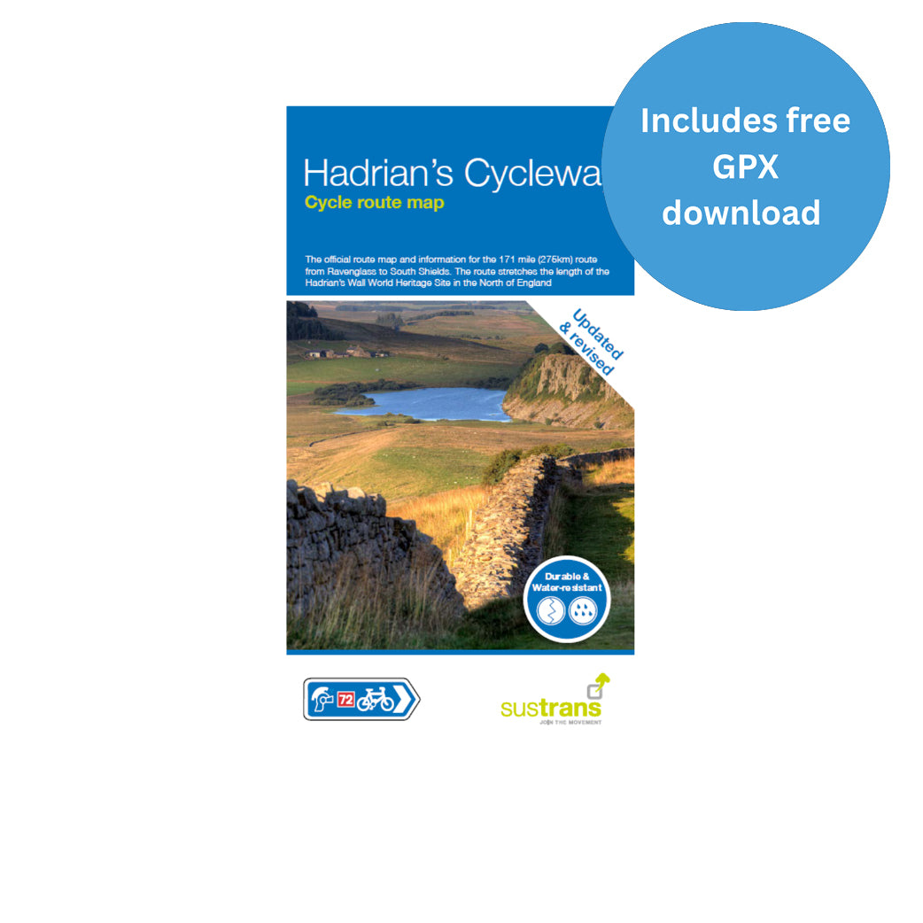 Hadrian's Cycleway Map Ravenglass to South Shields Cycle Route
