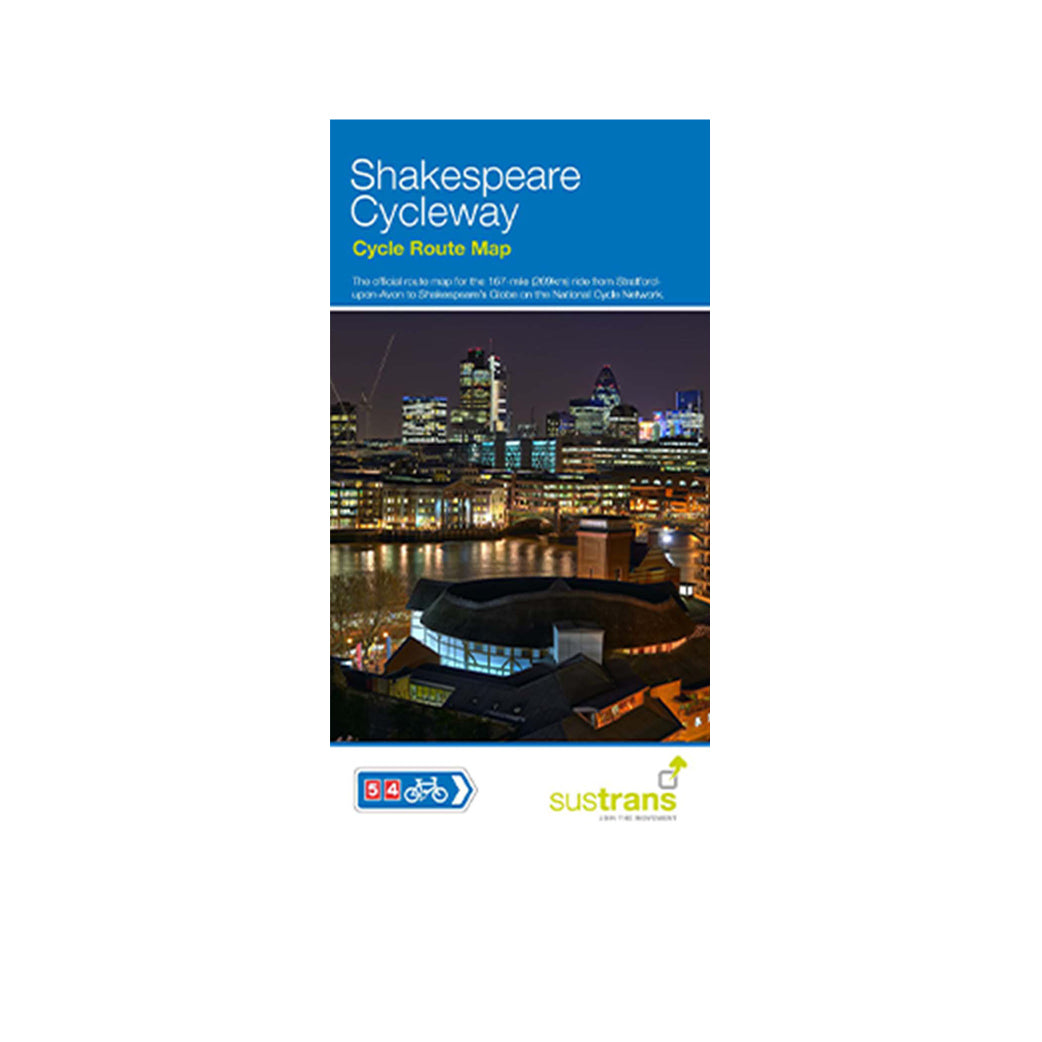 Shakespeare Cycleway Map Stratford-upon-Avon to London Cycle