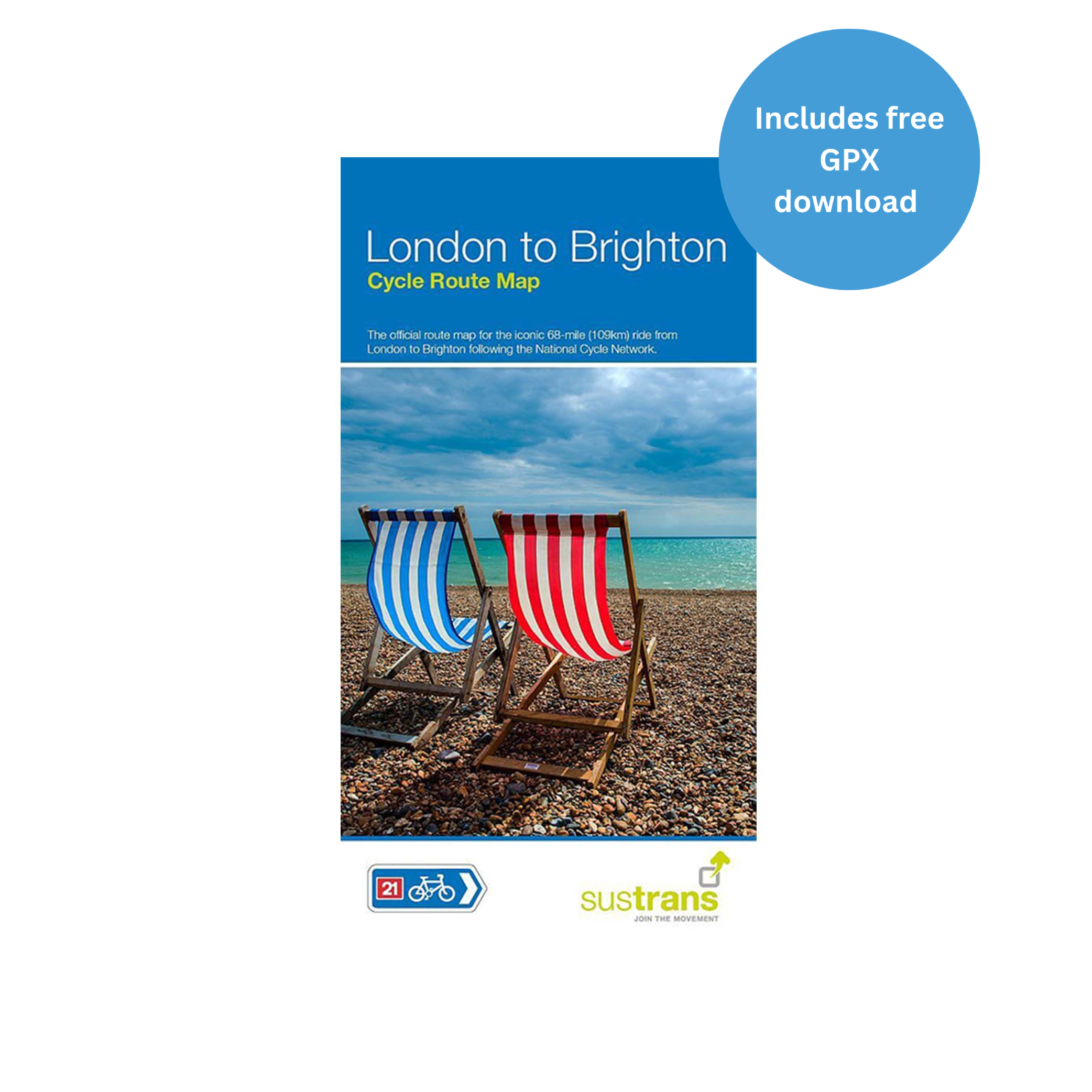 London to Brighton Cycle Route Map (Route 21/20) – Walk Wheel