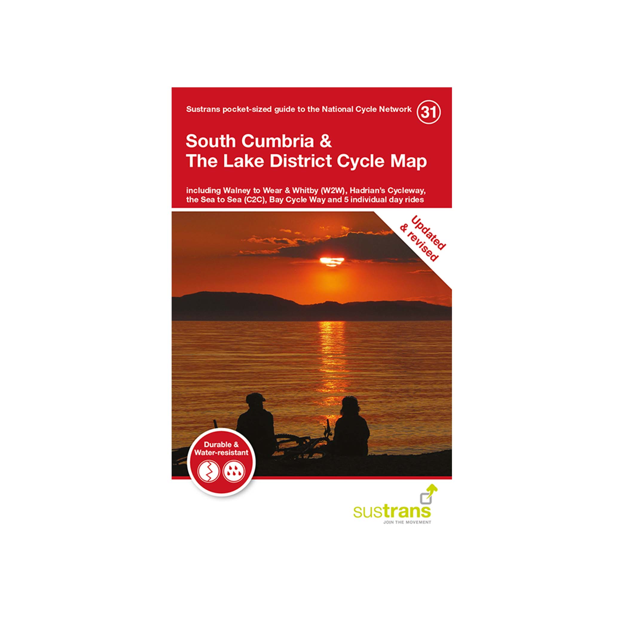 South Cumbria the Lake District Cycle Map (31) – Walk Wheel