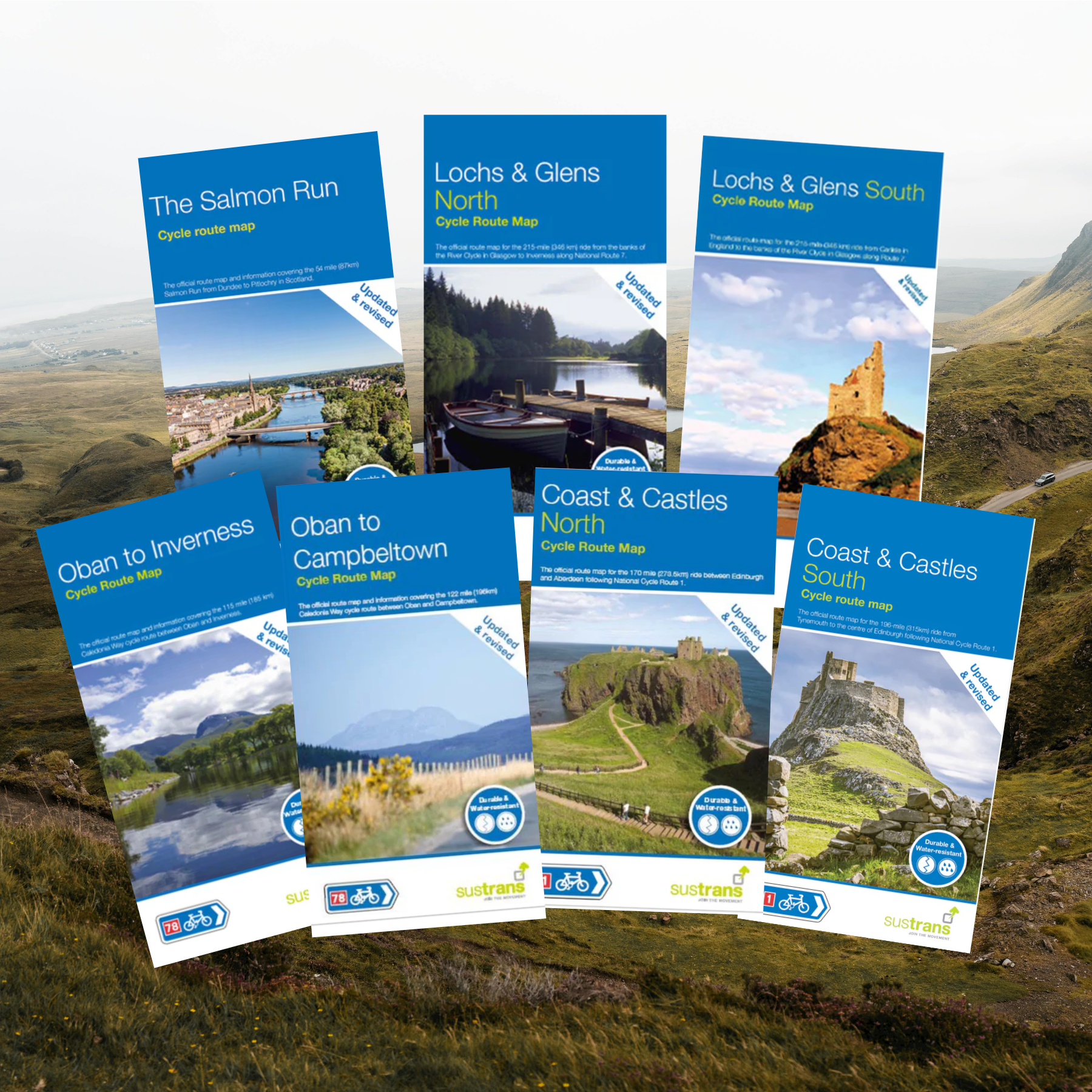 Long distance cycle maps in Scotland – Walk Wheel Cycle Trust Shop