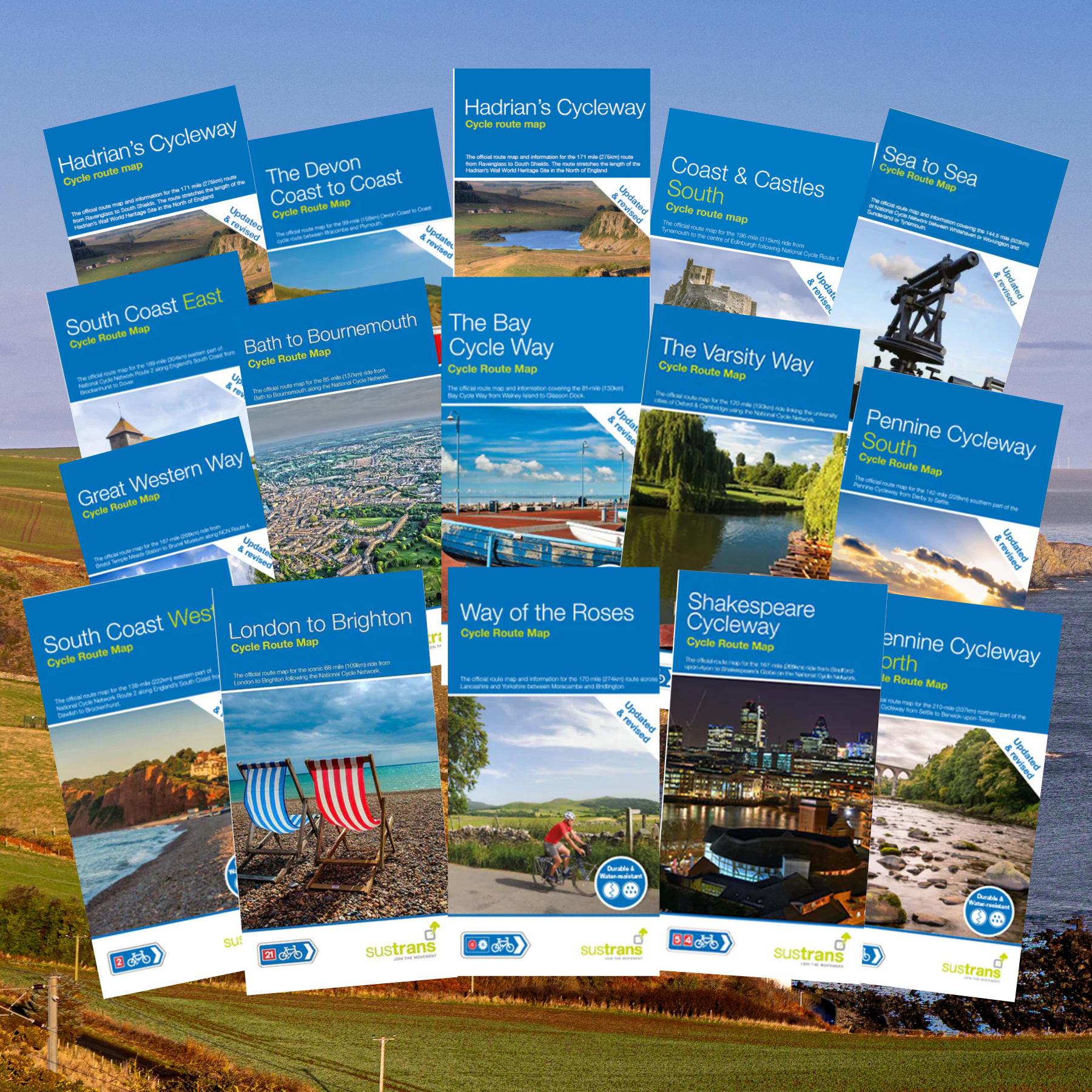 Long distance cycle maps in England – Walk Wheel Cycle Trust Shop