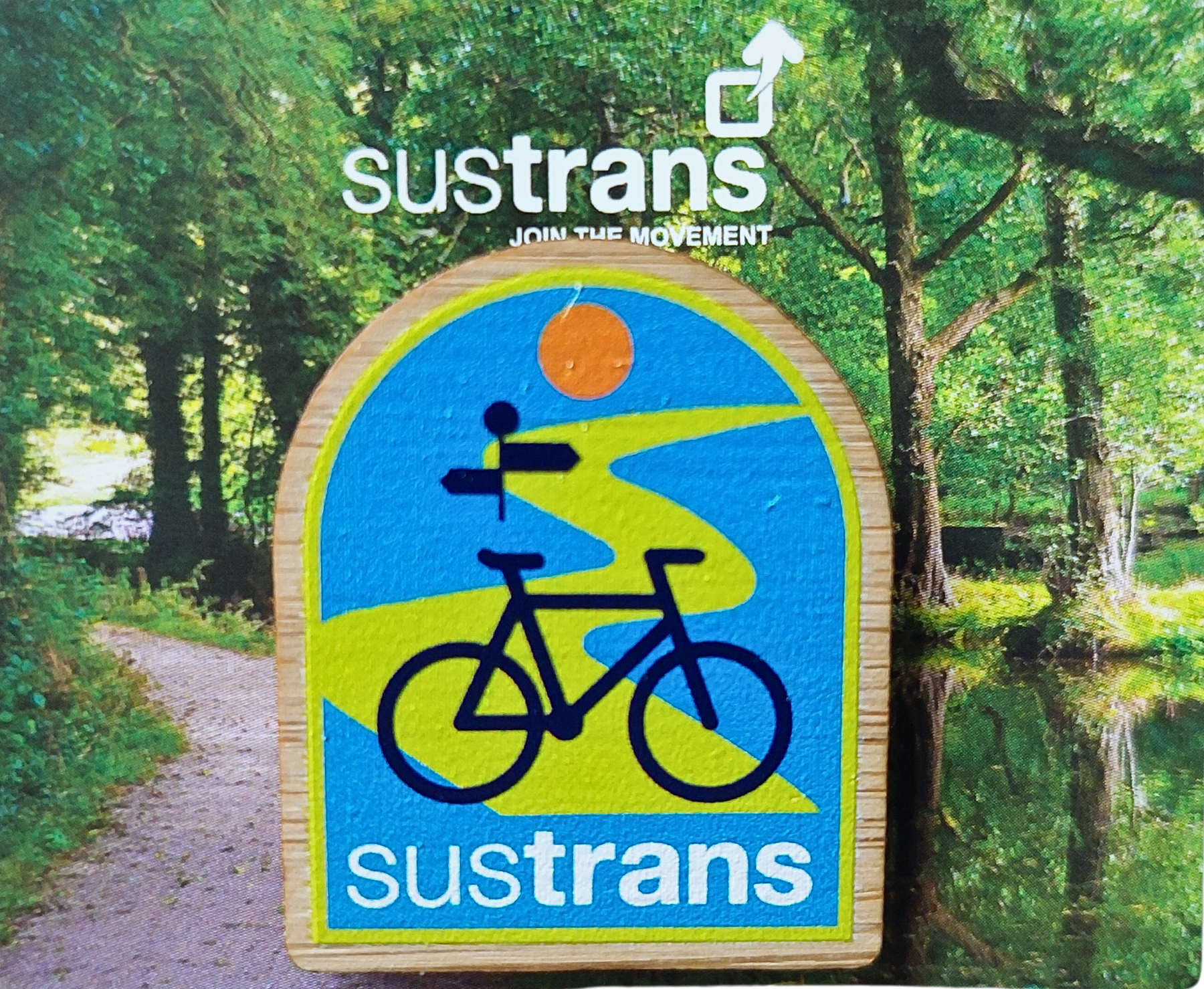 Sustrans Signposts Sustrans Pin Badge – Walk Wheel Cycle Trust Shop