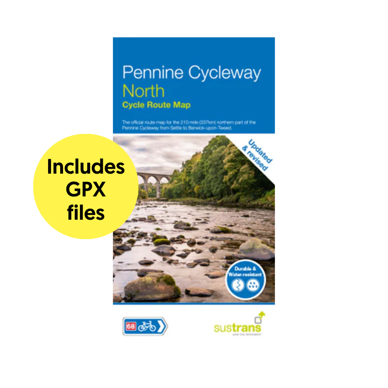 Pennine Cycleway North Map | Settle to Berwick-upon-Tweed Cycle Route ...
