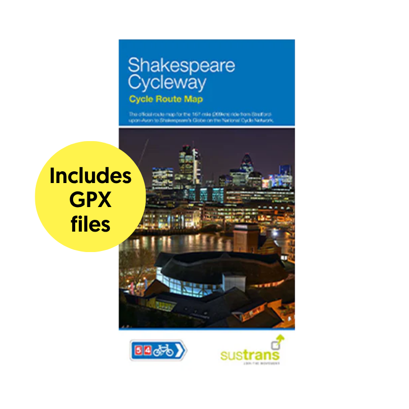 Shakespeare Cycleway Map | Stratford-upon-Avon to London Cycle Route ...
