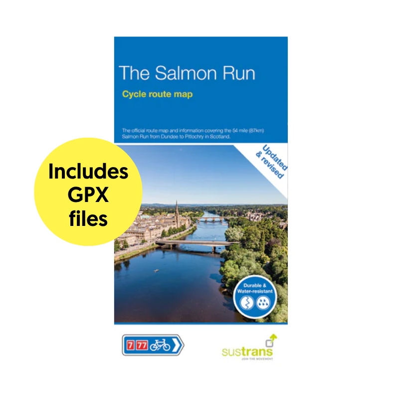 The Salmon Run Map | Dundee to Pitlochry Cycle Route (Route 77) – Walk ...