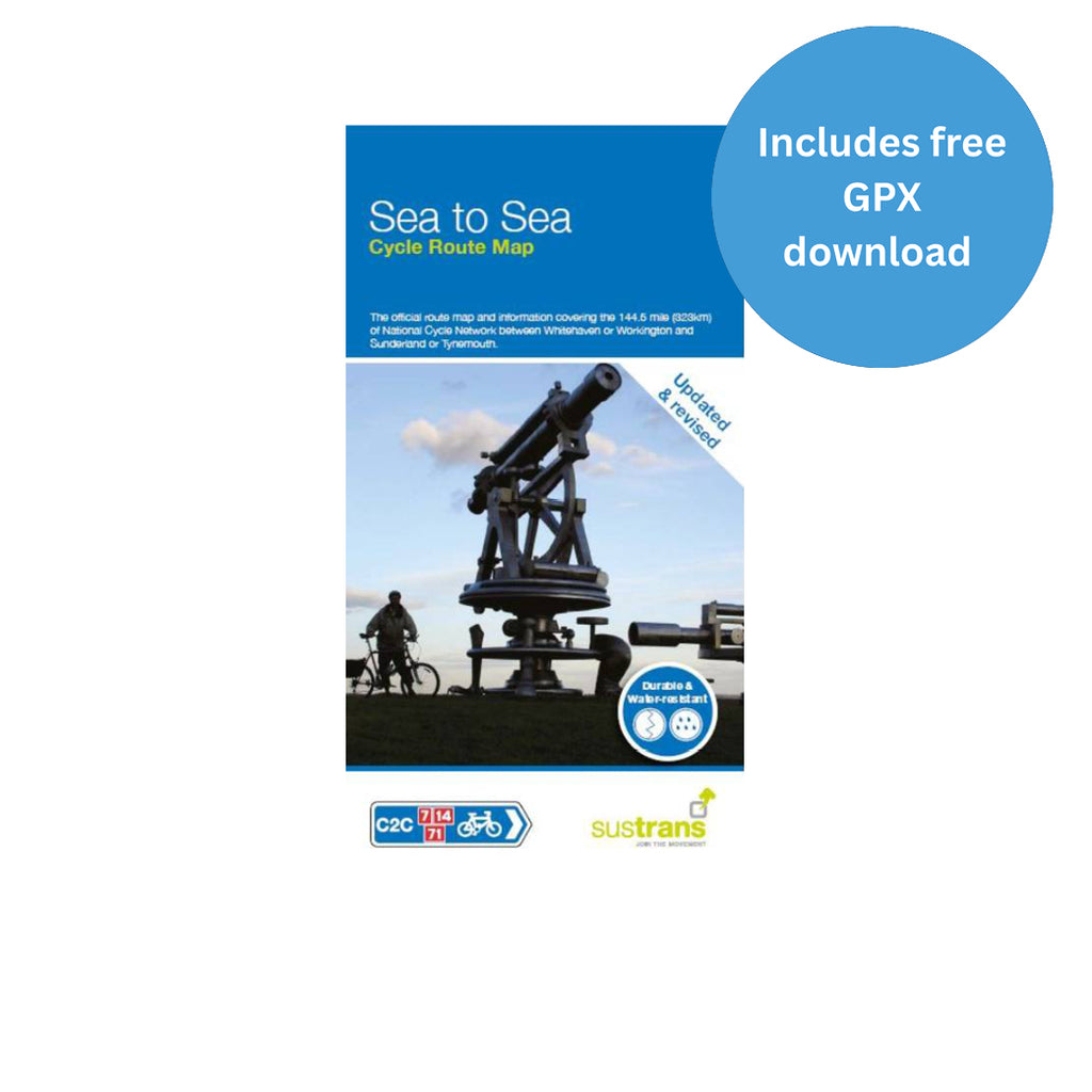 Sea to Sea (C2C) Cycle Route Map – Walk Wheel Cycle Trust Shop