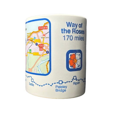 Centre of Way of the Roses mug