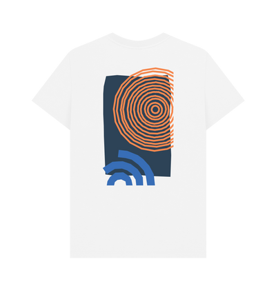 White Printed T-shirt Back