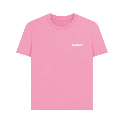 Rose Pink Printed T-shirt Front