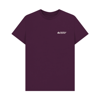 Purple Printed T-shirt Front