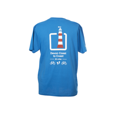 Back view of the Devon Coast to Coast t-shirt