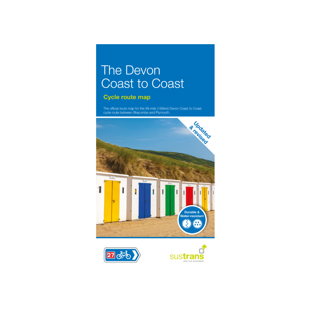 Devon Coast to Coast map