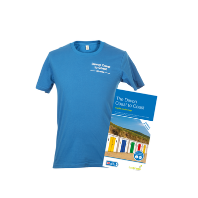 Devon Coast to Coast t-shirt and map 