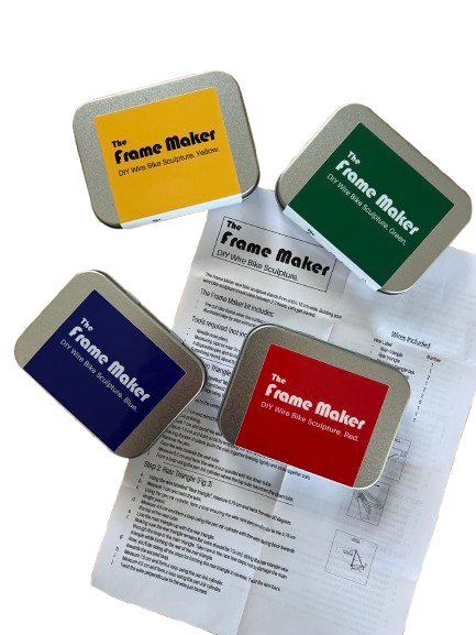 Frame Maker kits in red, green, yellow and blue