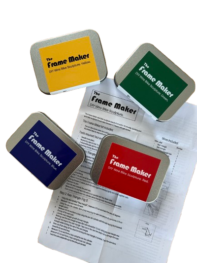 Frame Maker kits in red, green, yellow and blue