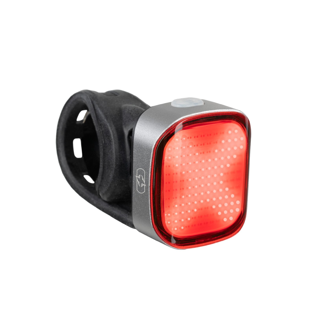 Rear bike light, 70 lumens with 140 diodes. Easy strap attachment

