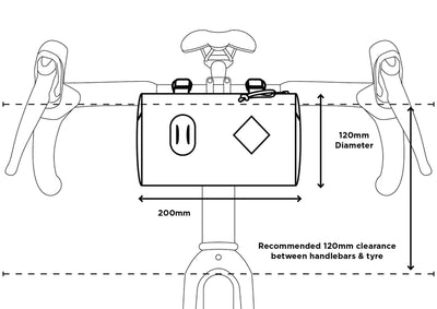 Handle bar bag size guide