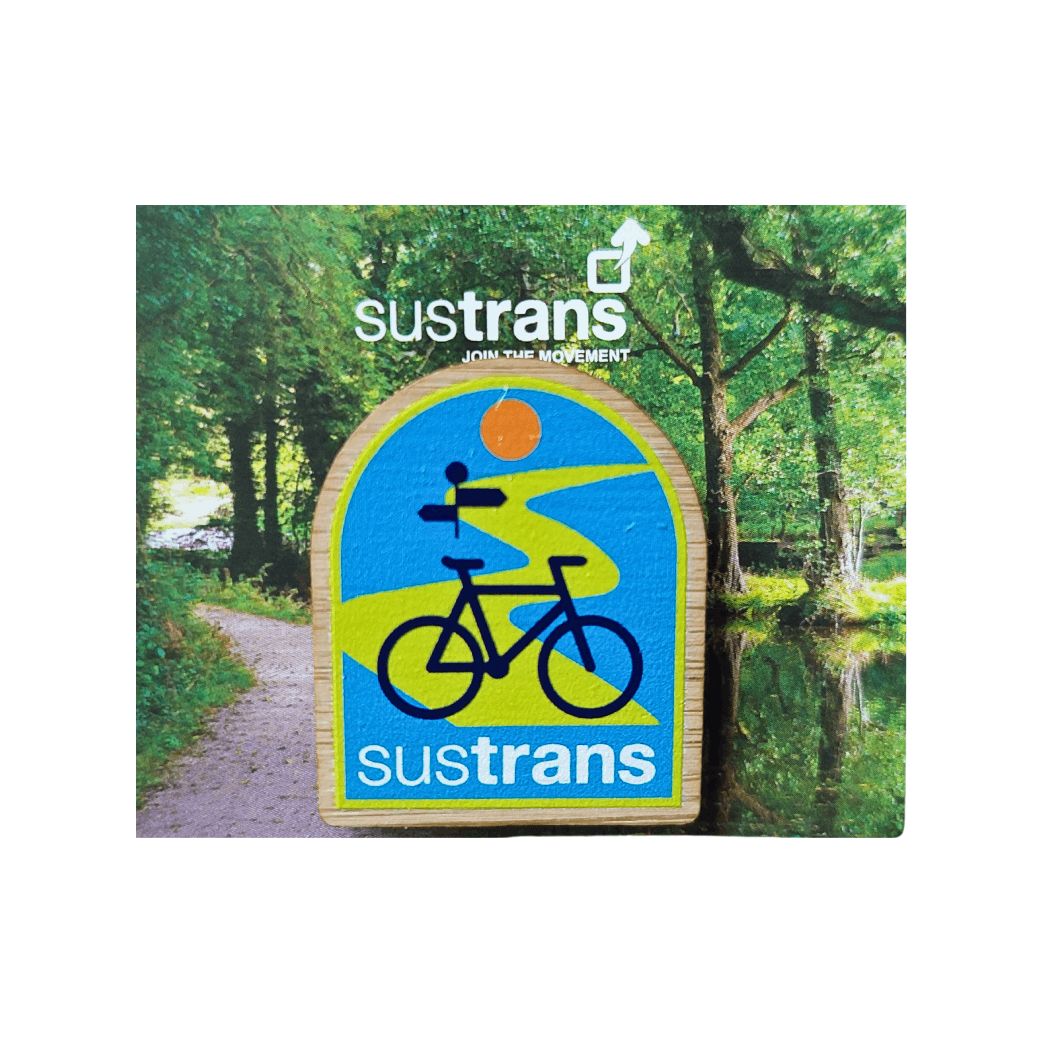 Sustrans Signposts Sustrans Pin Badge – Walk Wheel Cycle Trust Shop