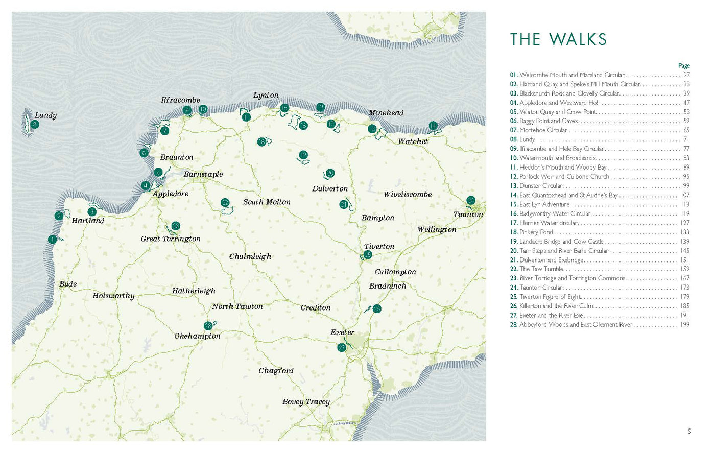 Route coverage of Wild Swimming Walks 