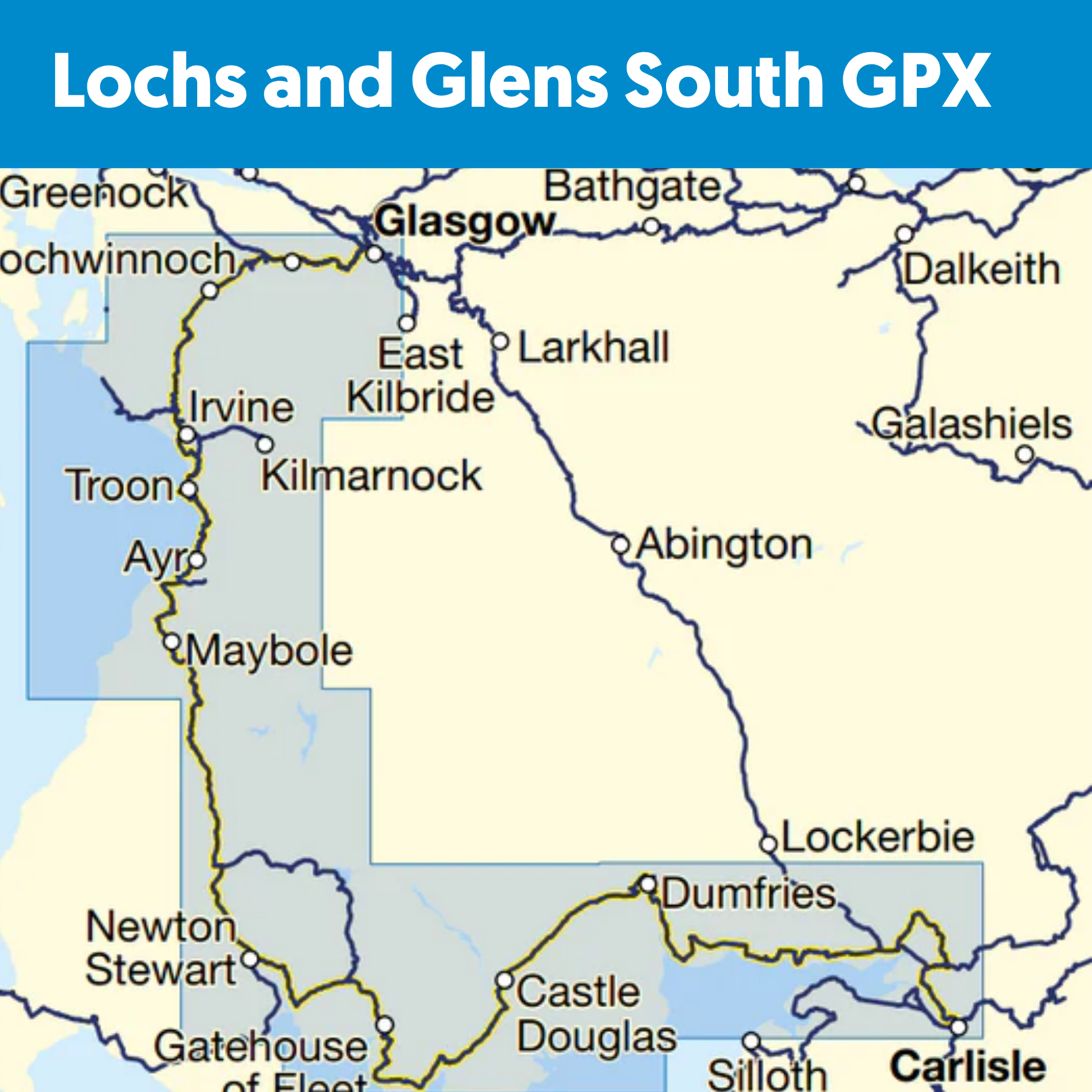 Lochs and Glens South | Scotland cycle route GPX | Walk Wheel Cycle ...