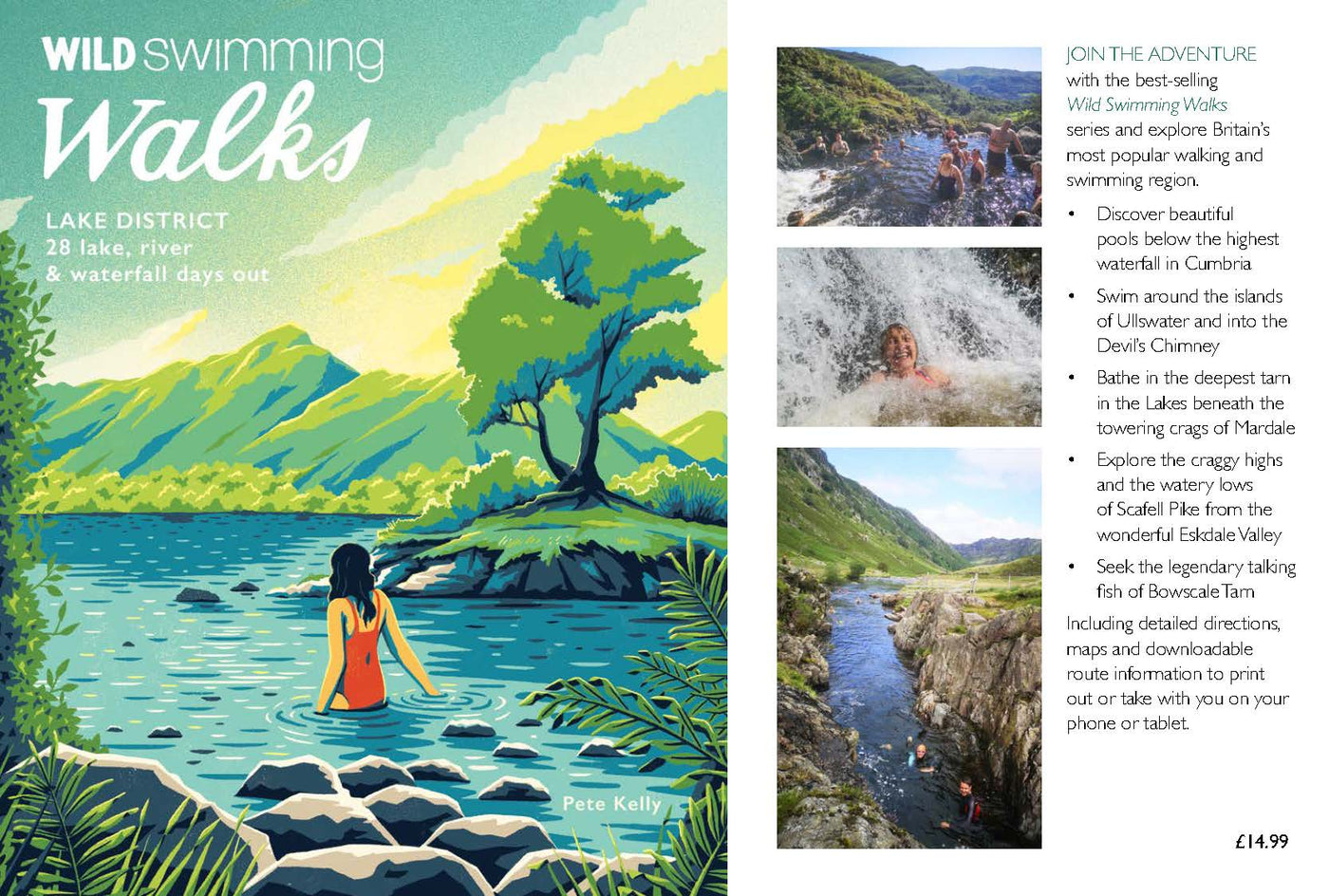 Wild Swimming Walks Lake District - first two pages of the guide 