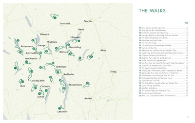Wild Swimming Walks Lake District overview of routes