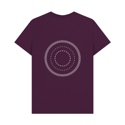 Purple Printed T-shirt Back