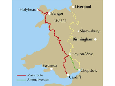 Over view of the Cycling Lon Las Cymru route