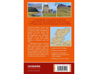 Back cover of Cycling the North Coast 500