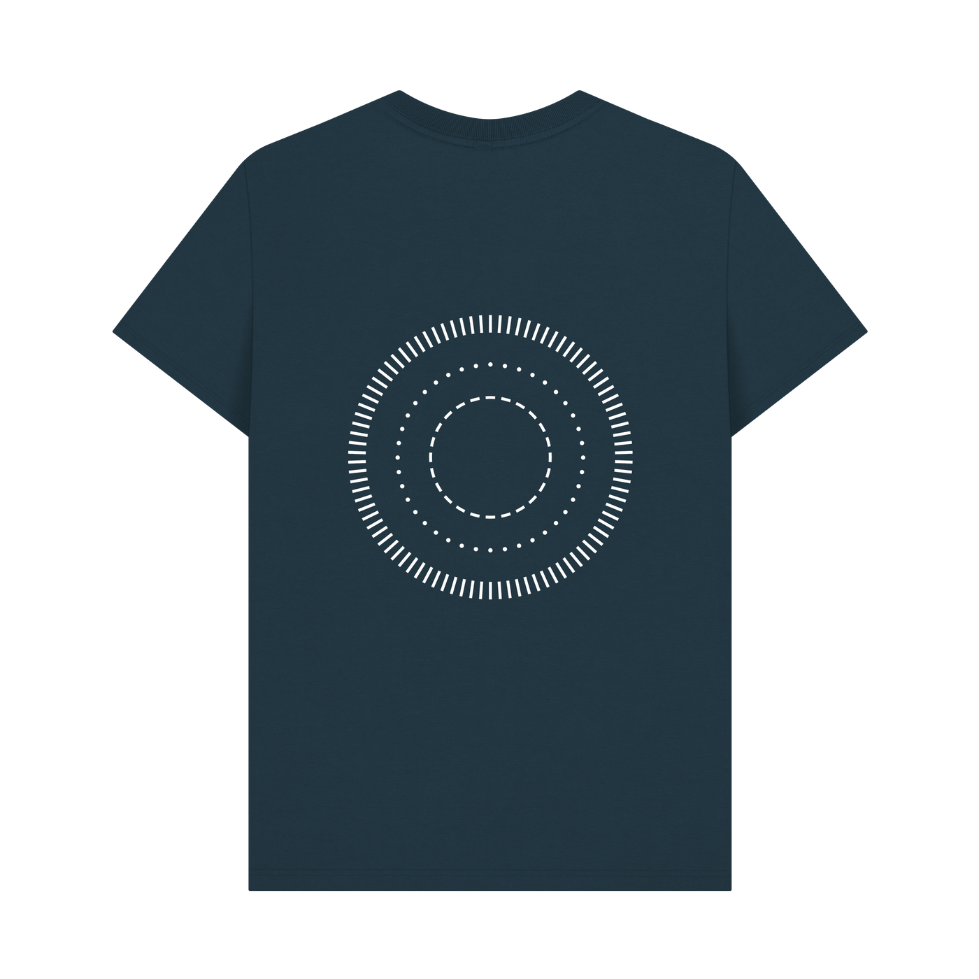 Denim Blue Printed T-shirt Back