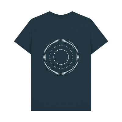 Denim Blue Printed T-shirt Back