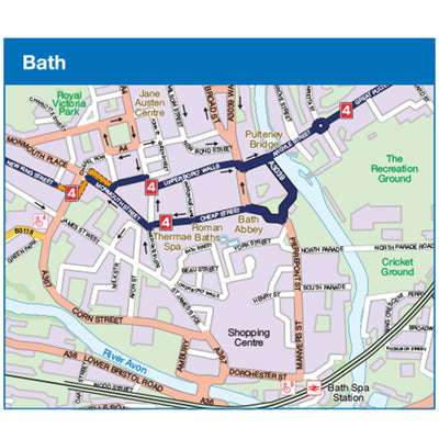 Great Western Way map - town centre sample 