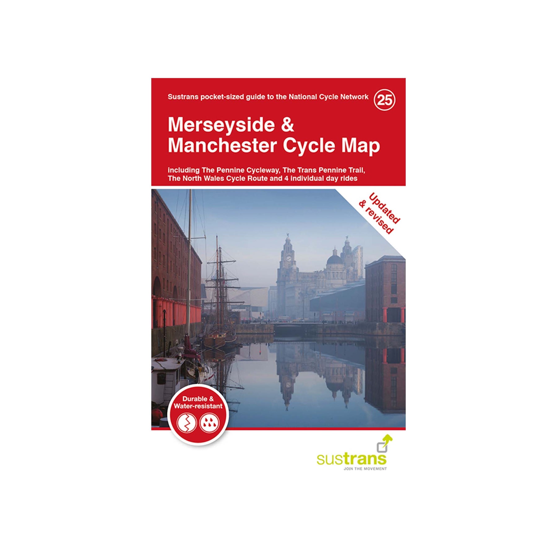 Cycle Map Manchester Merseyside and Manchester Cycle Map (25) – Walk Wheel Cycle Trust Shop