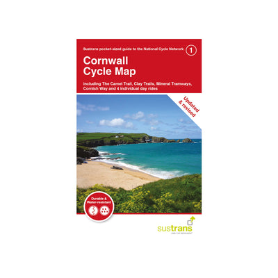 Cornwall Cycle Map. Sustrans Map 1