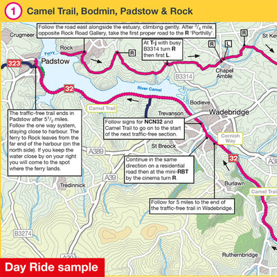 Camel trail: Cornwall cycle map day ride