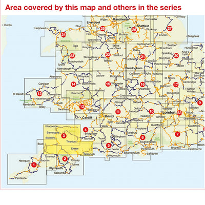 North Devon cycle map regional coverage 