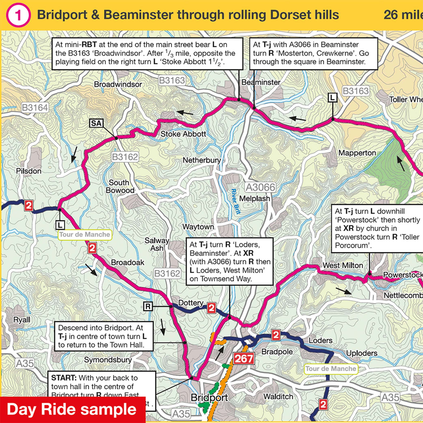 Circular ride sample for Dorset Hills