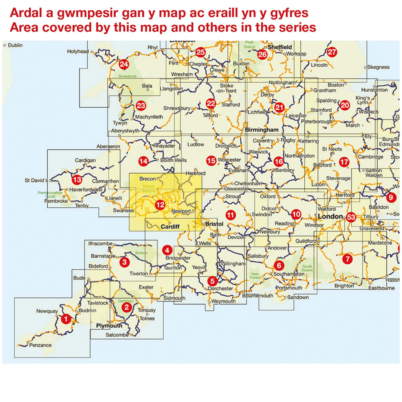 Regional map coverage map 