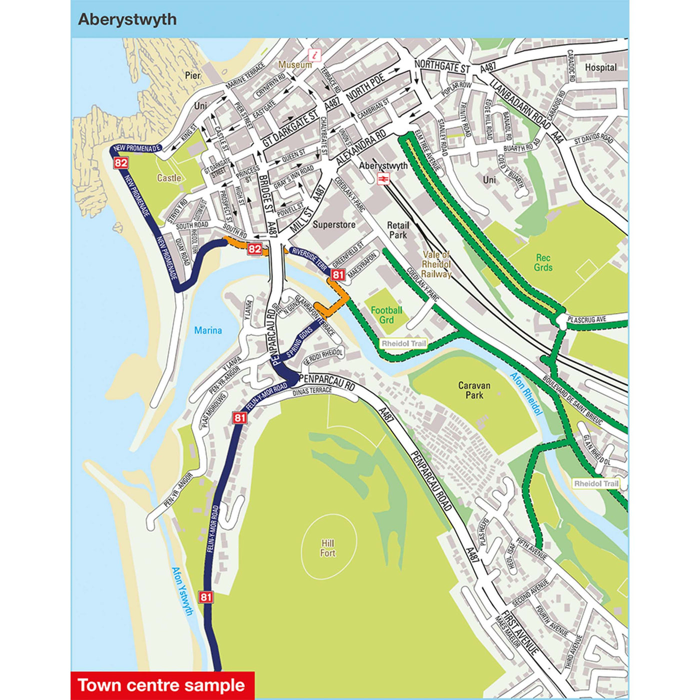 Town centre sample: Aberystwyth 