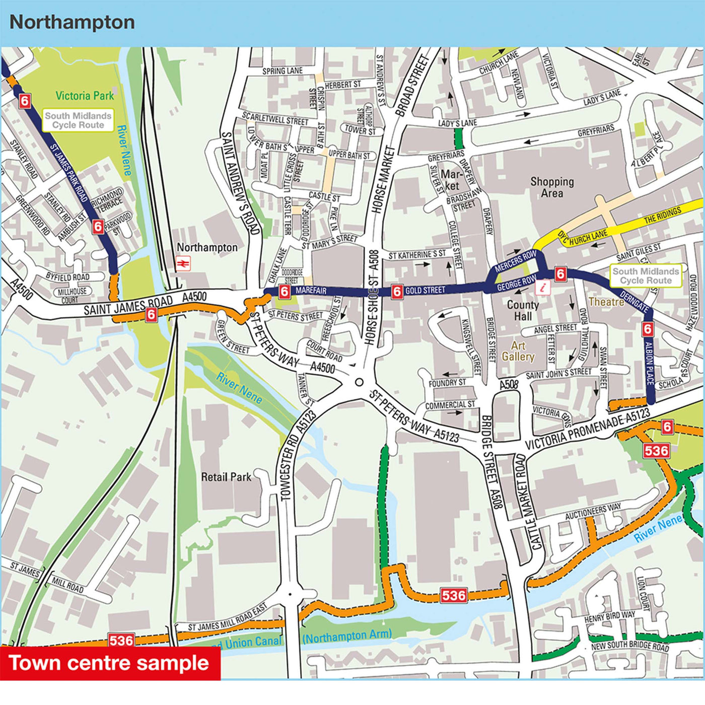 Town centre sample: Northampton