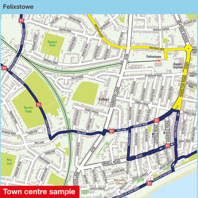 town centre sample