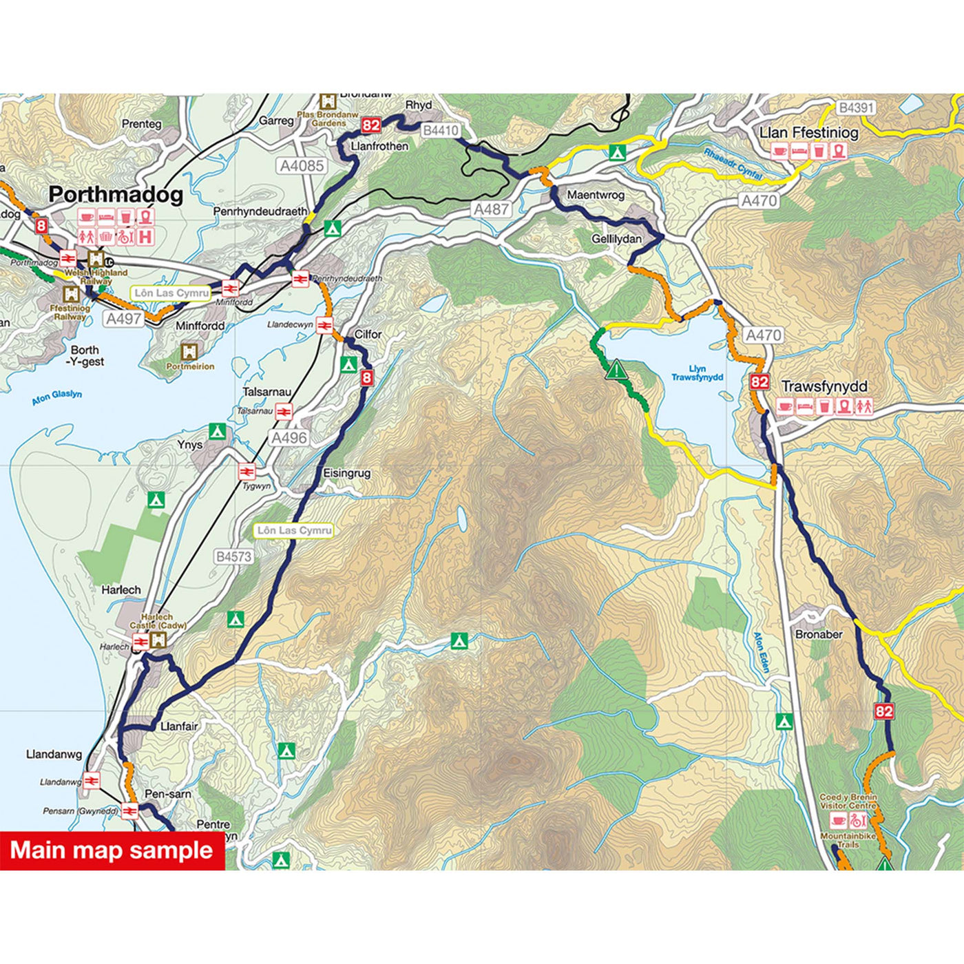 Main map sample: Porthmadog 