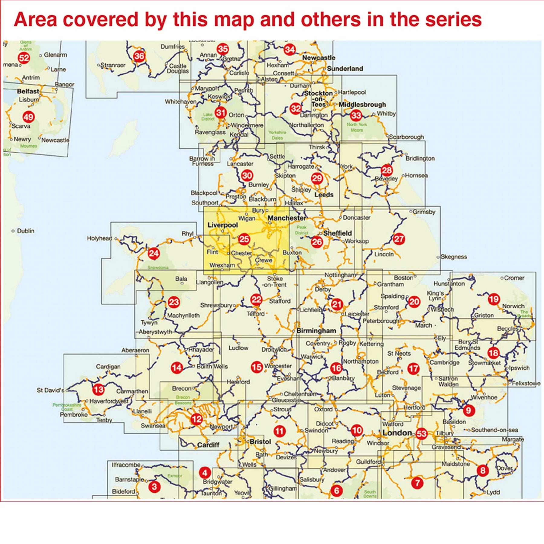 Cycle Map Manchester Merseyside and Manchester Cycle Map (25) – Walk Wheel Cycle Trust Shop