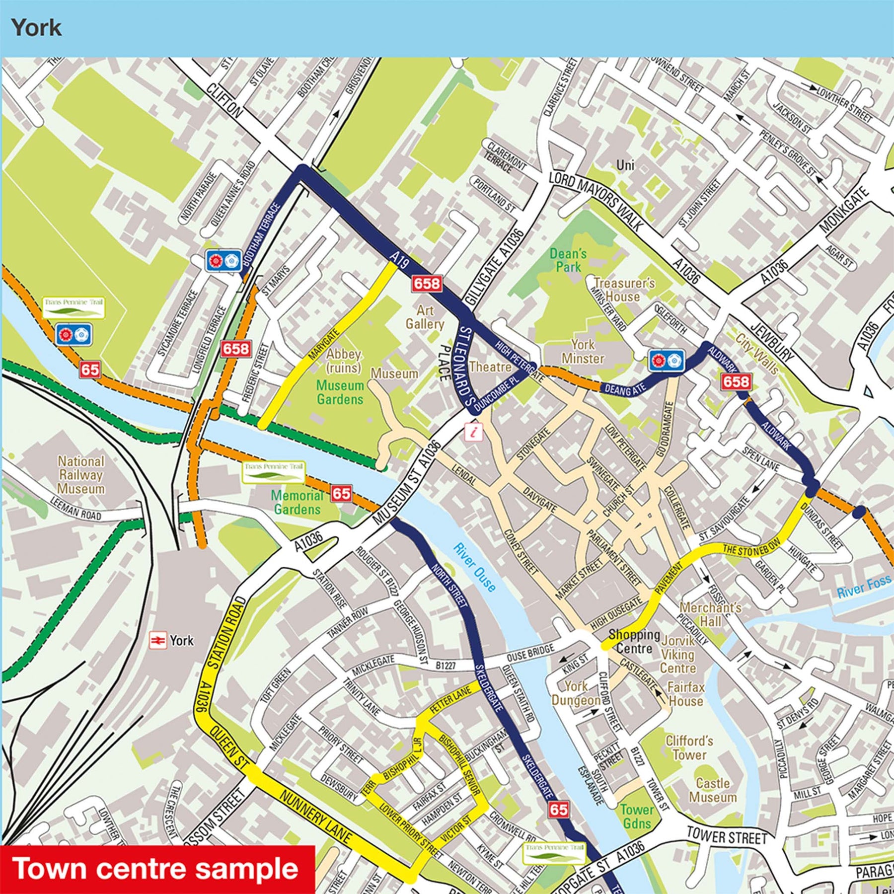 West Yorkshire Cycle Map (29) – Walk Wheel Cycle Trust Shop