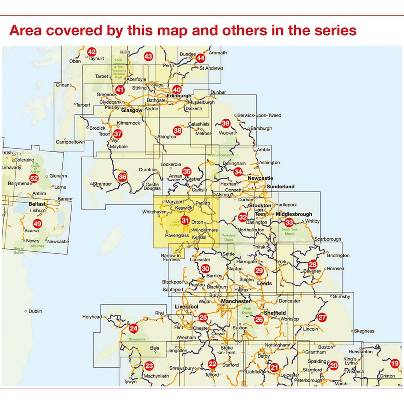 Sustrans regional map coverage of the UK