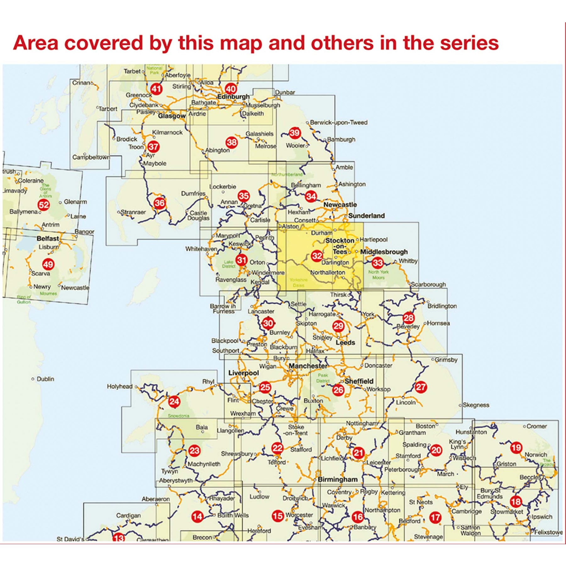 County Durham North Yorkshire Cycle Map (32) – Walk Wheel Cycle