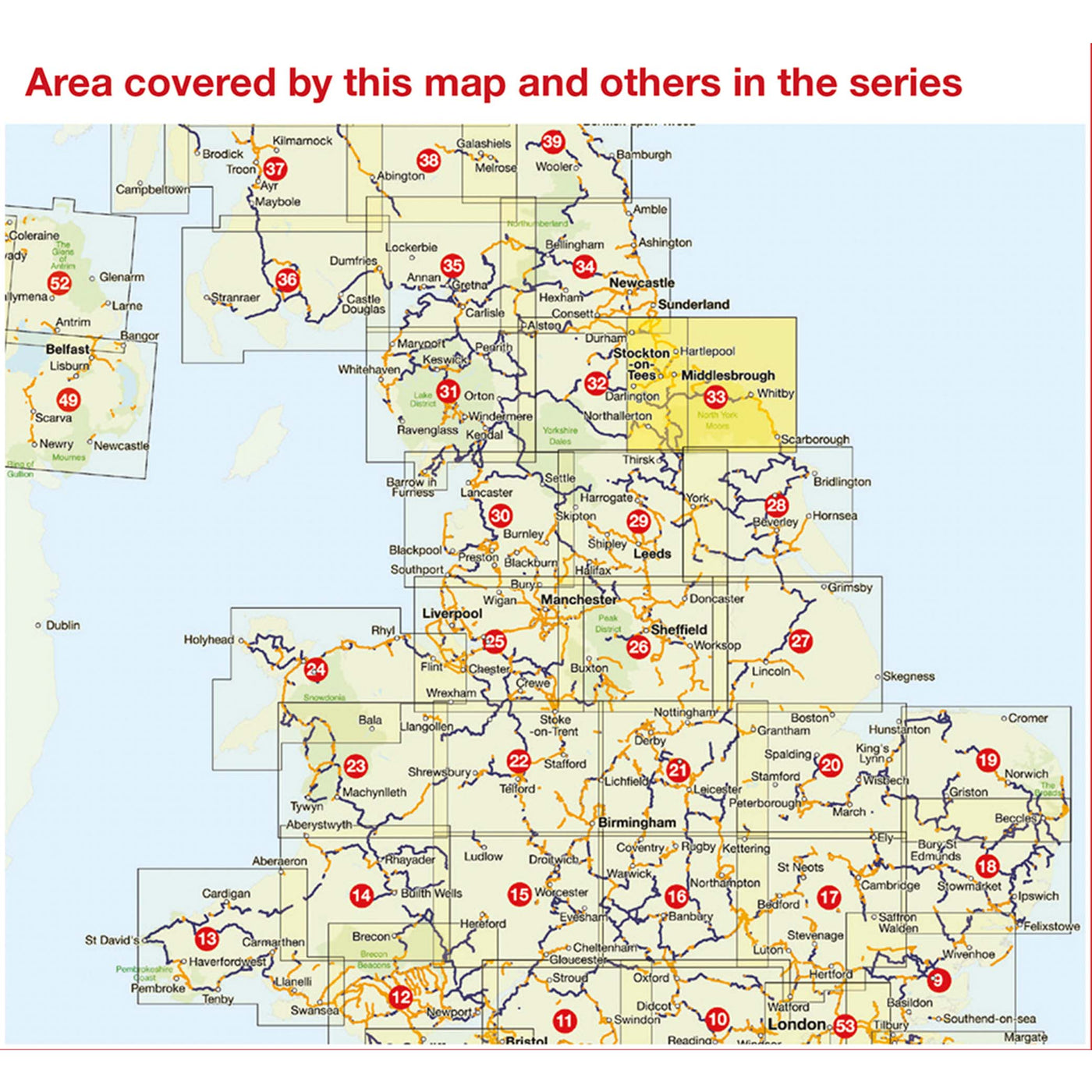 Sustrans regional map coverage of the UK