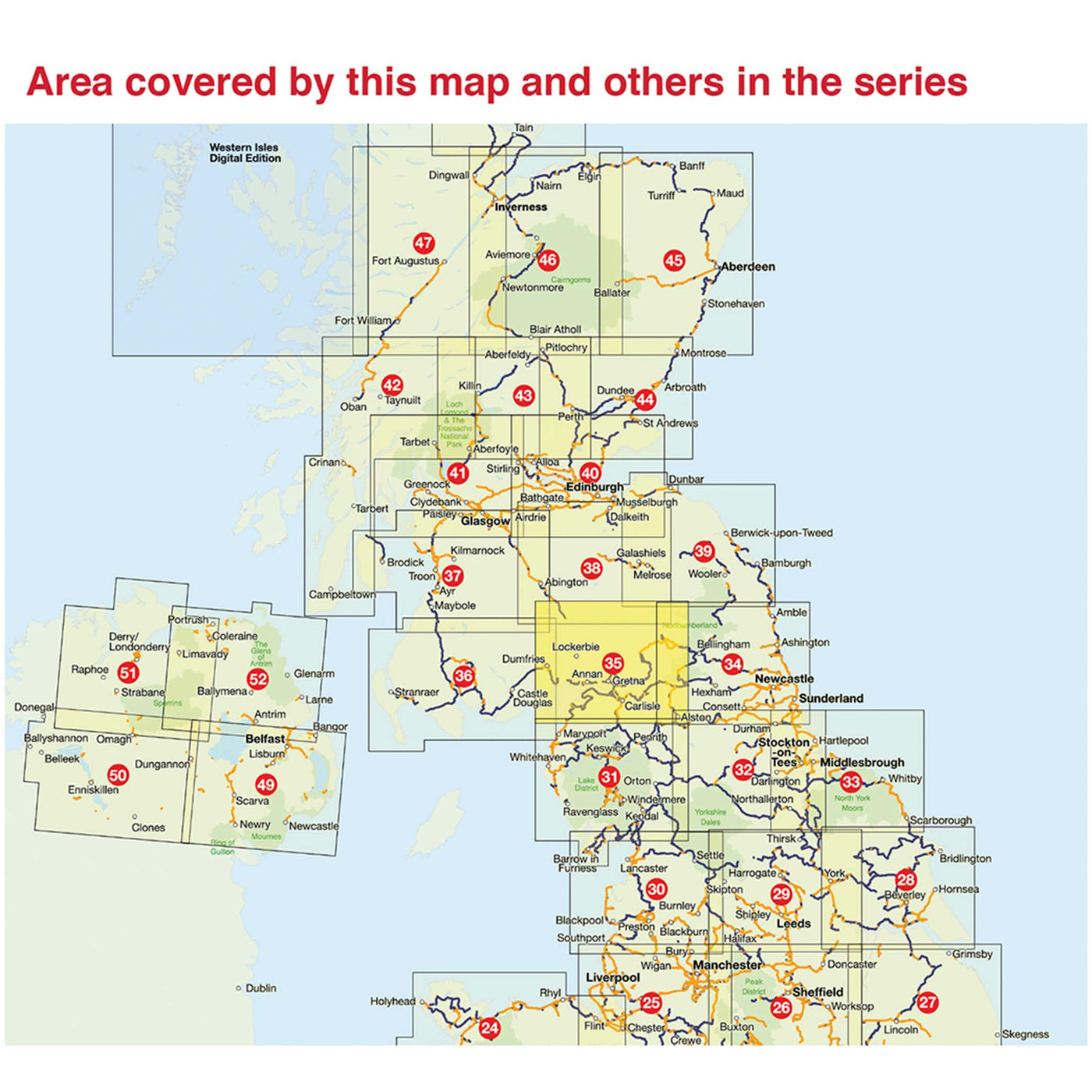 Sustrans regional map coverage of UK
