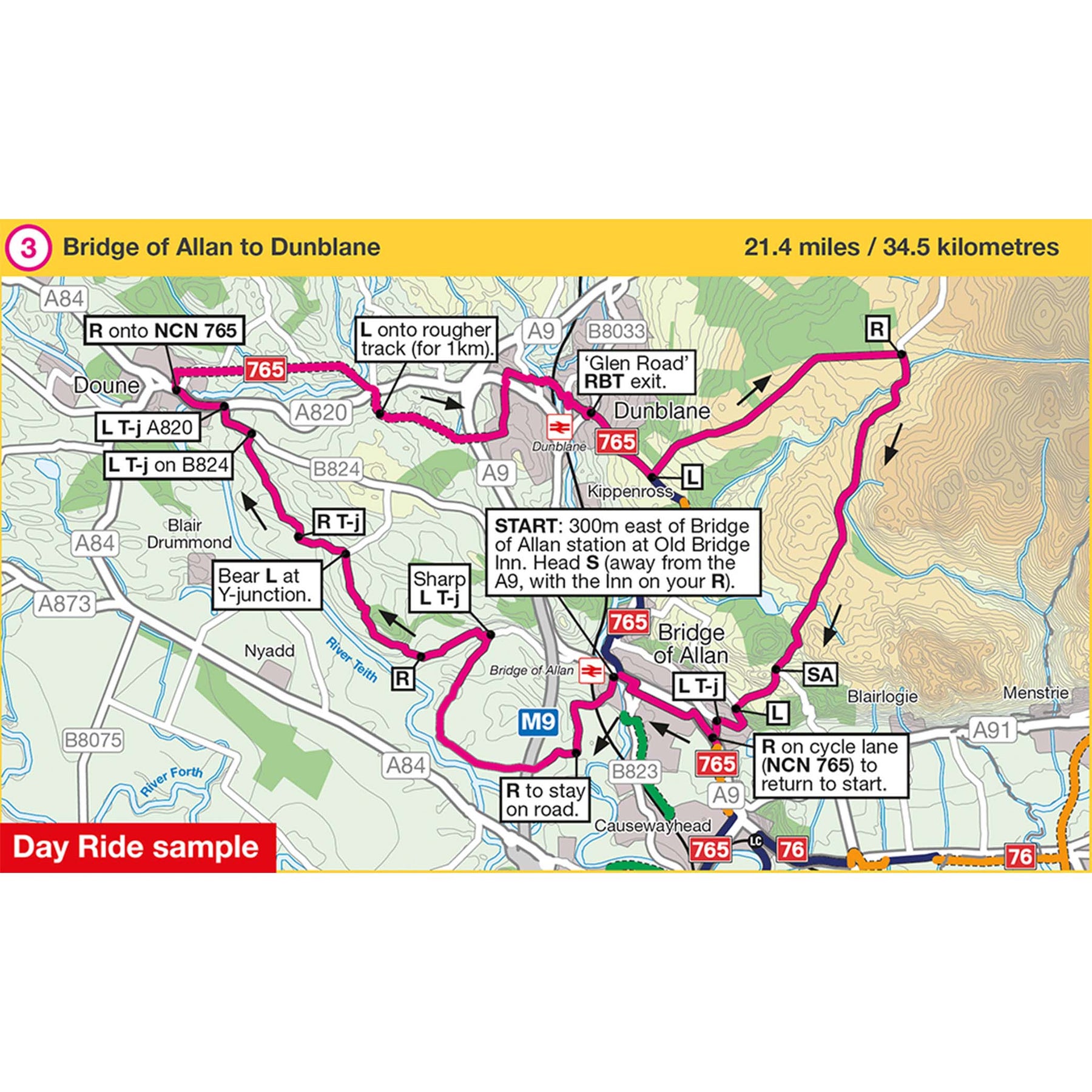 Glasgow, Stirling and the Clyde Cycle Map (41) – Walk Wheel Cycle